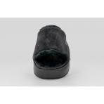 Nike Calm Elevation Fur Γυναικείες Παντόφλες Μαύρες