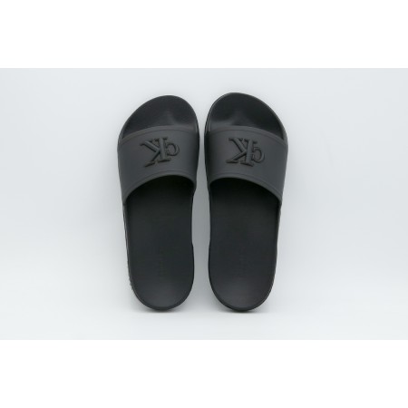 Calvin Klein Signature Logo Sliders Παντόφλες Μαύρες