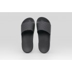 Calvin Klein Nemo Contoured Emblem Logo Sliders Γυναικείες Παντόφλες Μαύρες