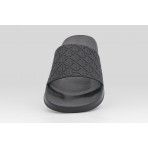 Calvin Klein Nemo Contoured Emblem Logo Sliders Γυναικείες Παντόφλες Μαύρες