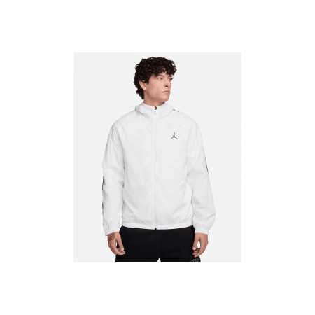 Jordan Sport Classic Ανδρικό Ελαφρύ Μπουφάν με Κουκούλα Λευκό