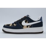 Nike Air Force 1 07 Unisex Sneakers Denim, Μπεζ, Εκρού, Καφέ