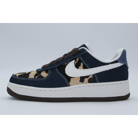 Nike Air Force 1 07 Unisex Sneakers Denim, Μπεζ, Εκρού, Καφέ