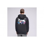 Nike Sportswear Club Air Max Fleece Ανδρικό Φούτερ με Κουκούλα Μαύρο