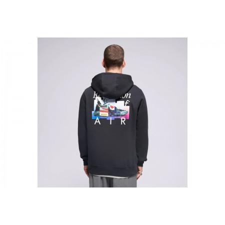 Nike Sportswear Club Air Max Fleece Ανδρικό Φούτερ με Κουκούλα Μαύρο