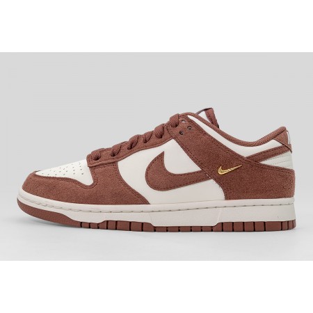 Nike Dunk Low Sneakers Καφέ, Λευκά