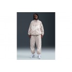 Nike Sportswear Woven Printed Γυναικείο Παντελόνι Φόρμας Λευκό, Μπεζ
