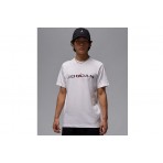 Jordan Air Ανδρικό Κοντομάνικο T-Shirt Λευκό