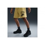 Nike Club Knit Ανδρική Αθλητική Βερμούδα Κίτρινη