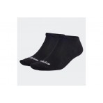 Adidas Performance Thin Linear Κάλτσες Μέχρι τον Αστράγαλο Μαύρες 3 Τεμάχια