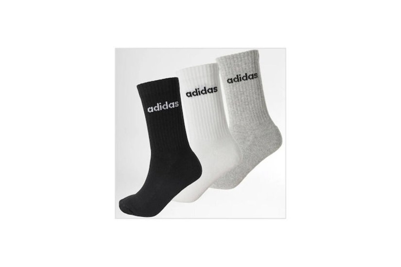 Adidas Performance Linear Κάλτσες Μέχρι τη Γάμπα 3 Τεμάχια