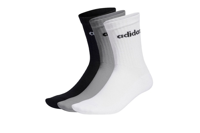 Adidas Performance Linear Κάλτσες Μέχρι τη Γάμπα 3 Τεμάχια