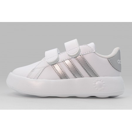 Adidas Performance Grand Court 2.0 Βρεφικά Sneakers Λευκά, Ασημί
