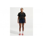 Nike Sportswear Loose Lace Jersey Γυναικείο Κοντομάνικο T-Shirt Polo Μαύρο