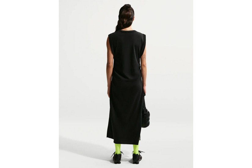 Nike Sportswear Chill Terry Γυναικείο Φόρεμα Maxi Μαύρο