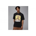 Jordan Comic Ανδρικό Κοντομάνικο T-Shirt Μαύρο