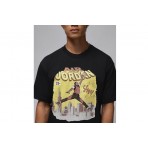 Jordan Comic Ανδρικό Κοντομάνικο T-Shirt Μαύρο
