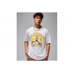 Jordan Comic Ανδρικό Κοντομάνικο T-Shirt Λευκό