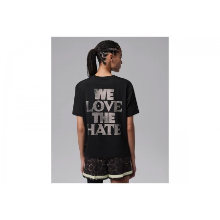 Jordan Sport Dri-FIT Graphic Γυναικείο Κοντομάνικο T-Shirt Μαύρο, Χρυσό