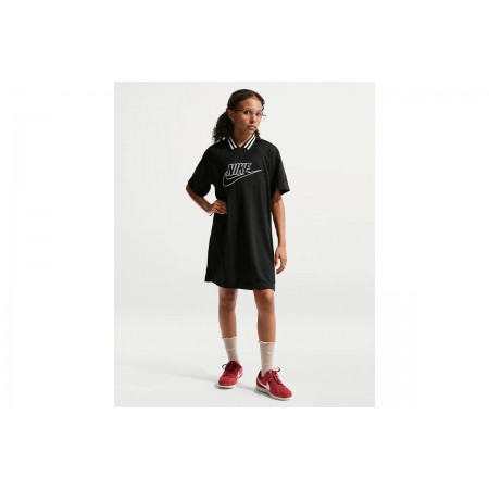 Nike Sportswear Jersey Παιδικό Φόρεμα Mini Μαύρο, Λευκό