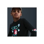 Nike Sportswear Παιδική Μακρυμάνικη Μπλούζα με Λαιμόκοψη Μαύρη