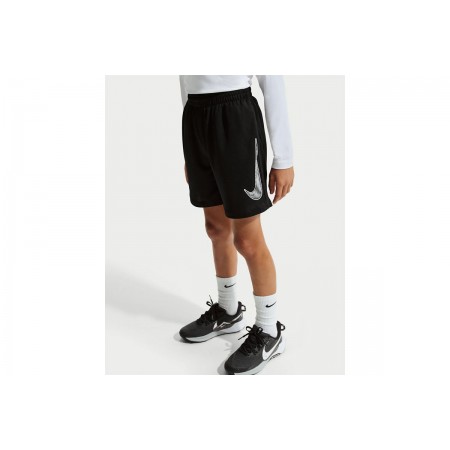 Nike Multi Dri-FIT Training Παιδική Αθλητική Βερμούδα Μαύρη, Λευκή