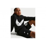 Nike Sportswear Club French Terry Παιδική Αθλητική Βερμούδα Μαύρη, Λευκή