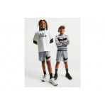 Nike Sportswear Club French Terry Παιδική Αθλητική Βερμούδα Γκρι Ανοιχτό, Μαύρη
