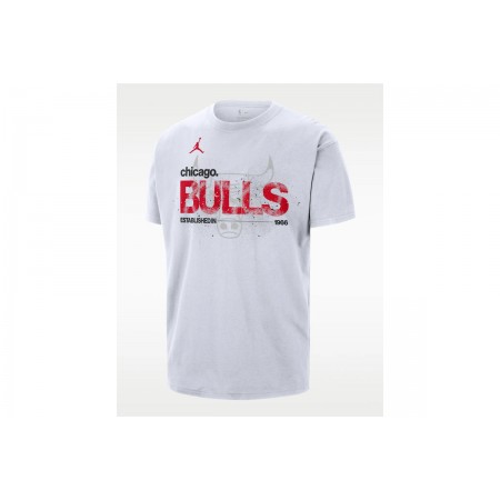 Nike NBA Chicago Bulls Courtside 85 Statement Ανδρικό Κοντομάνικο T-Shirt Λευκό