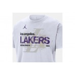 Jordan NBA Los Angeles Lakers Courtside 85 Statement Ανδρικό Κοντομάνικο T-Shirt Λευκό
