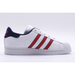 Adidas Originals Superstar Παιδικά Sneakers Λευκά, Κόκκινα