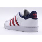 Adidas Originals Superstar Παιδικά Sneakers Λευκά, Κόκκινα