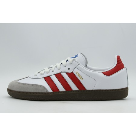Adidas Originals Samba OG Ανδρικά Sneakers Λευκά, Κόκκινα, Γκρι, Καφέ