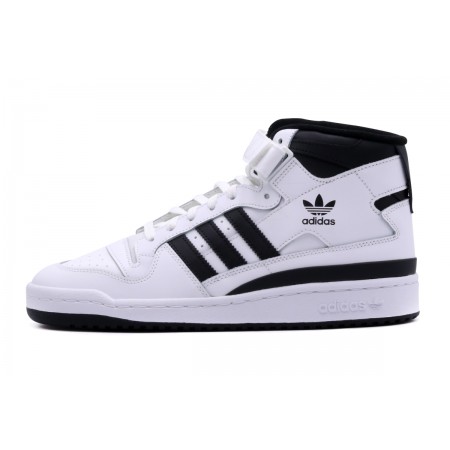 Adidas Originals Forum Mid Ανδρικά Sneakers Λευκά, Μαύρα