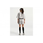 Nike Sportswear Oversized Satin Γυναικείο Κοντομάνικο T-Shirt Εκρού, Μαύρο