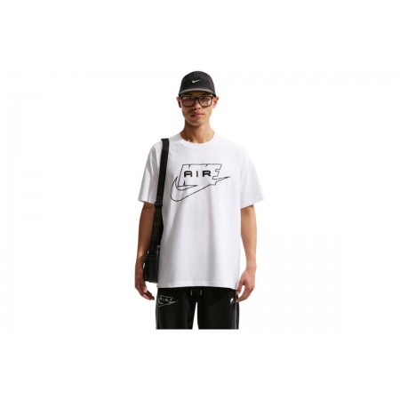 Nike Sportswear Ανδρικό Κοντομάνικο T-Shirt Λευκό, Μαύρο