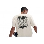 Nike Max90 Basketball Ανδρικό Κοντομάνικο T-Shirt Εκρού, Μαύρο