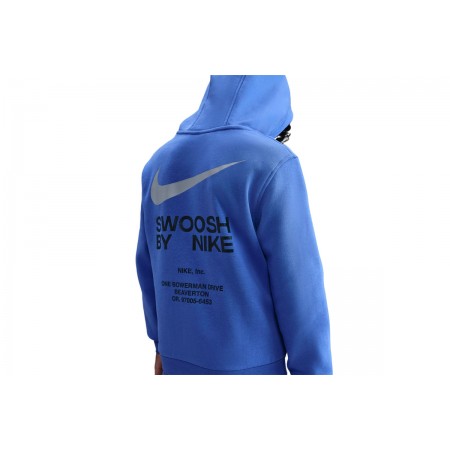 Nike Sportswear Club Fleece Παιδικό Φούτερ με Κουκούλα Μπλε