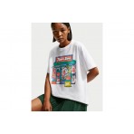 Nike Oversized Graphic Γυναικείο Κοντομάνικο T-Shirt Λευκό