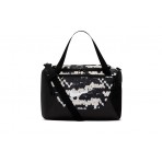 Nike Brasilia All Over Print Αθλητικός Σάκος Μαύρος, Εκρού 24L