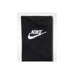 Nike Everyday Elevated Κάλτσες μέχρι τη Γάμπα Μαύρες 3 Ζευγάρια