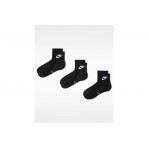 Nike Everyday Elevated Unisex Κοντές Κάλτσες Μαύρες 3 Ζευγάρια
