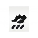 Nike Everyday Elevated No-Show Κάλτσες κάτω από τον Αστράγαλο Μαύρες 3 Ζευγάρια
