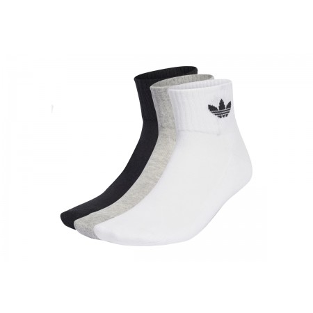 Adidas Originals Mid Ankle Sck Κάλτσες Μεσαίου Μήκους 3-Τεμάχια 