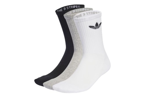 Adidas Originals Trefoil Cushion Κάλτσες Ψηλές 3 Ζευγάρια (IJ5614)