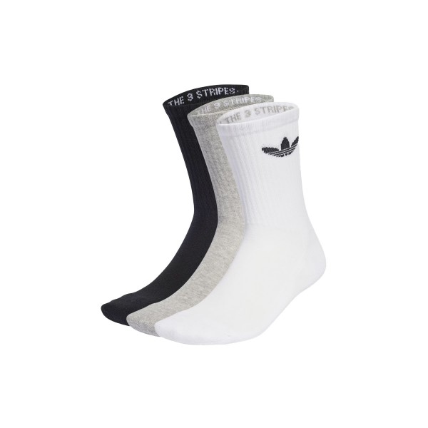 Adidas Originals Trefoil Cushion Ψηλές Κάλτσες 3 Ζευγάρια (IJ5614)