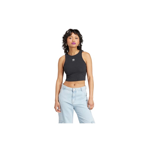 Adidas Originals Rib Tank Crop Top Αμάνικο Γυναικείο (IJ8251)
