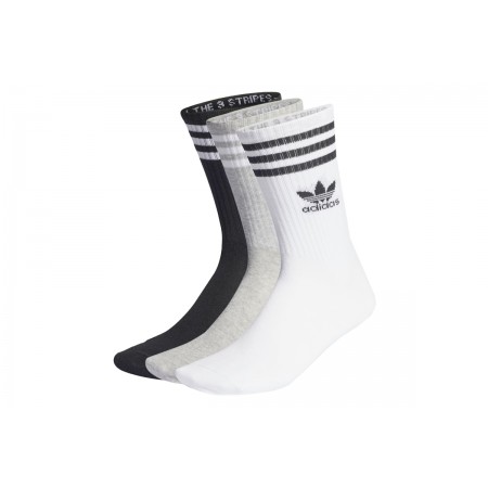 Adidas Originals Crew Sock 3Str Kάλτσες Ψηλές 3-Τεμάχια 