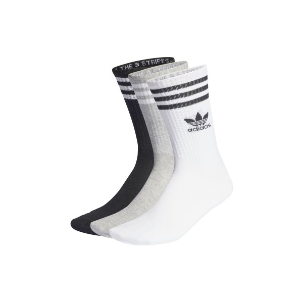 Adidas Originals Crew Sock 3Str Kάλτσες Ψηλές 3-Τεμάχια (IL5023)