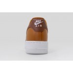 Nike Air Force 1 07 Unisex Sneakers Λευκά, Καφέ